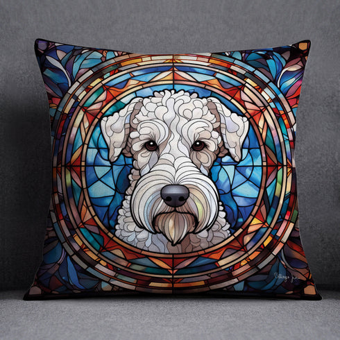 Bedlington Terrier Suncatcher Design Cushion